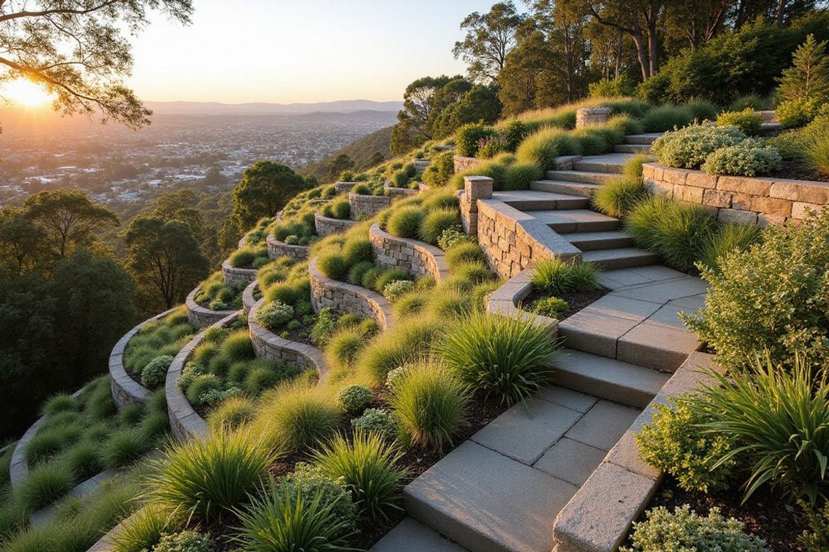 Steep Block Solutions - David Claude Landscape Design
